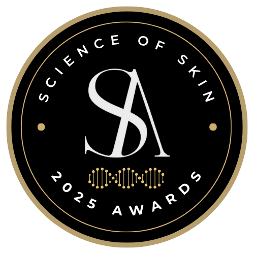 2025 Science of Skin Award seal for Serucell innovation